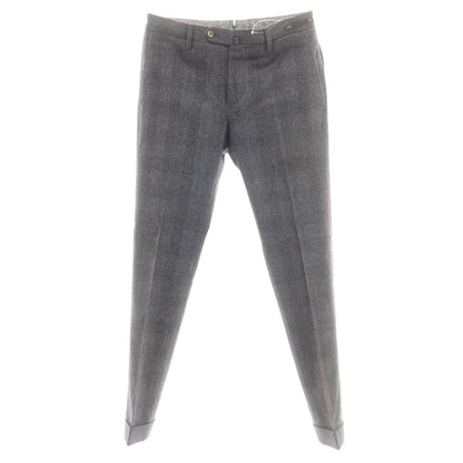【中古】ピーティーゼロウーノ PT01 Evo fit ストレッチウール ドレススラックスパンツ グレー【 46 】【 状態ランクC 】【 メンズ 】