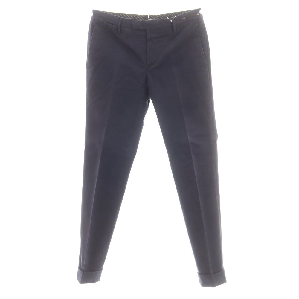 【中古】ピーティーゼロウーノ PT01 Skinny fit ストレッチコットン カジュアルスラックスパンツ ネイビー【 46 】【 状態ランクC 】【 メンズ 】