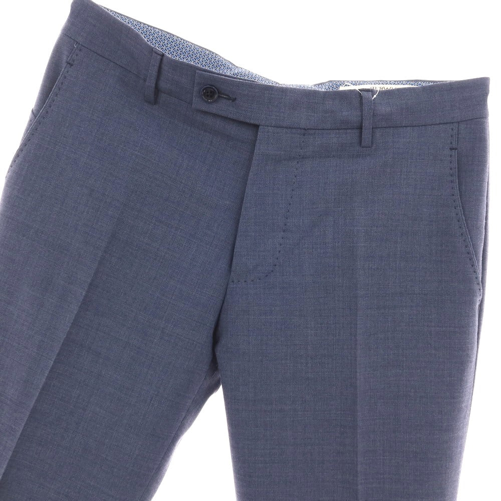 【中古】ベルウィッチ BERWICH ストレッチ ポリエステルウール ドレススラックスパンツ ライトネイビー【サイズ46】【 状態ランクA 】【 メンズ 】