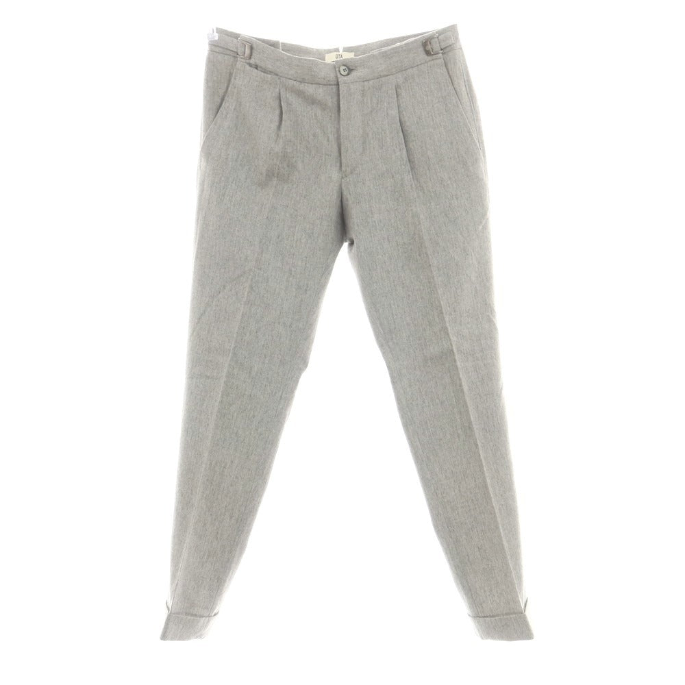 【中古】ジーティーアー G.T.A ストレッチウール ドレススラックスパンツ ライトグレー【 46 】【 状態ランクC 】【 メンズ 】