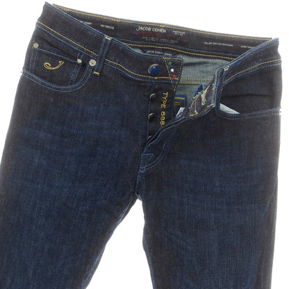 【中古】ヤコブコーエン JACOB COHEN J688 LAMBRETTA COMFORT ストレッチ デニムパンツ ジーンズ ネイビー【 31 】【 状態ランクB 】【 メンズ 】