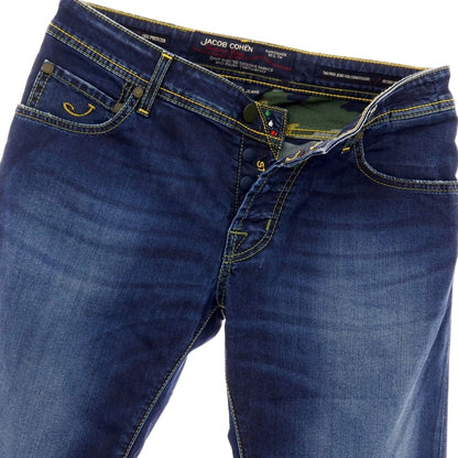 【中古】ヤコブコーエン JACOB COHEN J622 COMF- ストレッチ コットンポリエステル デニムパンツ ネイビー【サイズ31】【 状態ランクB 】【 メンズ 】