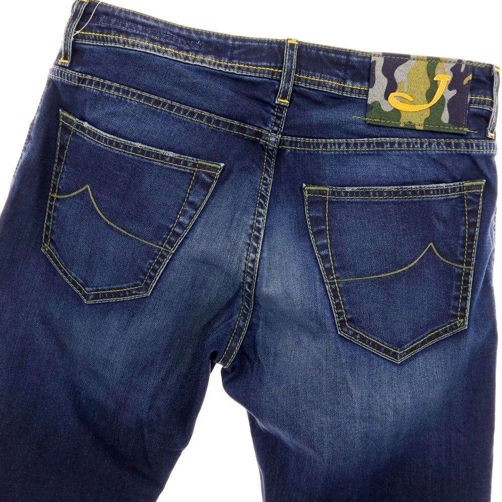 【中古】ヤコブコーエン JACOB COHEN J622 COMF- ストレッチ コットンポリエステル デニムパンツ ネイビー【サイズ31】【 状態ランクB 】【 メンズ 】