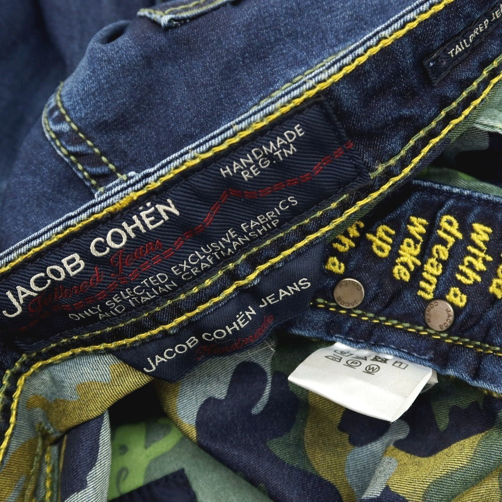 【中古】ヤコブコーエン JACOB COHEN J622 COMF- ストレッチ コットンポリエステル デニムパンツ ネイビー【サイズ31】【 状態ランクB 】【 メンズ 】