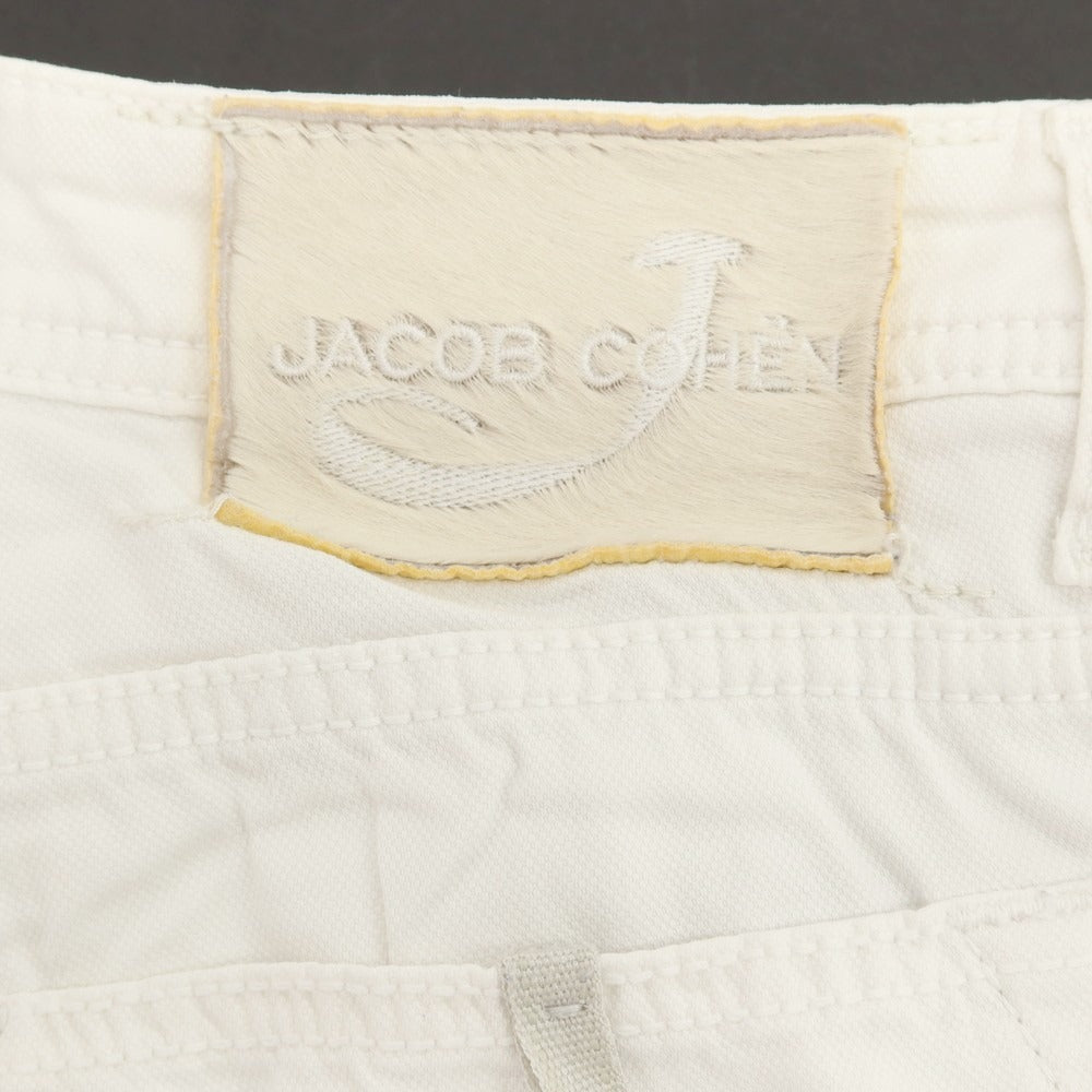 【中古】ヤコブコーエン JACOB COHEN J622 SLIM COMF- ストレッチ コットンリヨセル 5ポケットパンツ ホワイト【サイズ31】【 状態ランクC 】【 メンズ 】