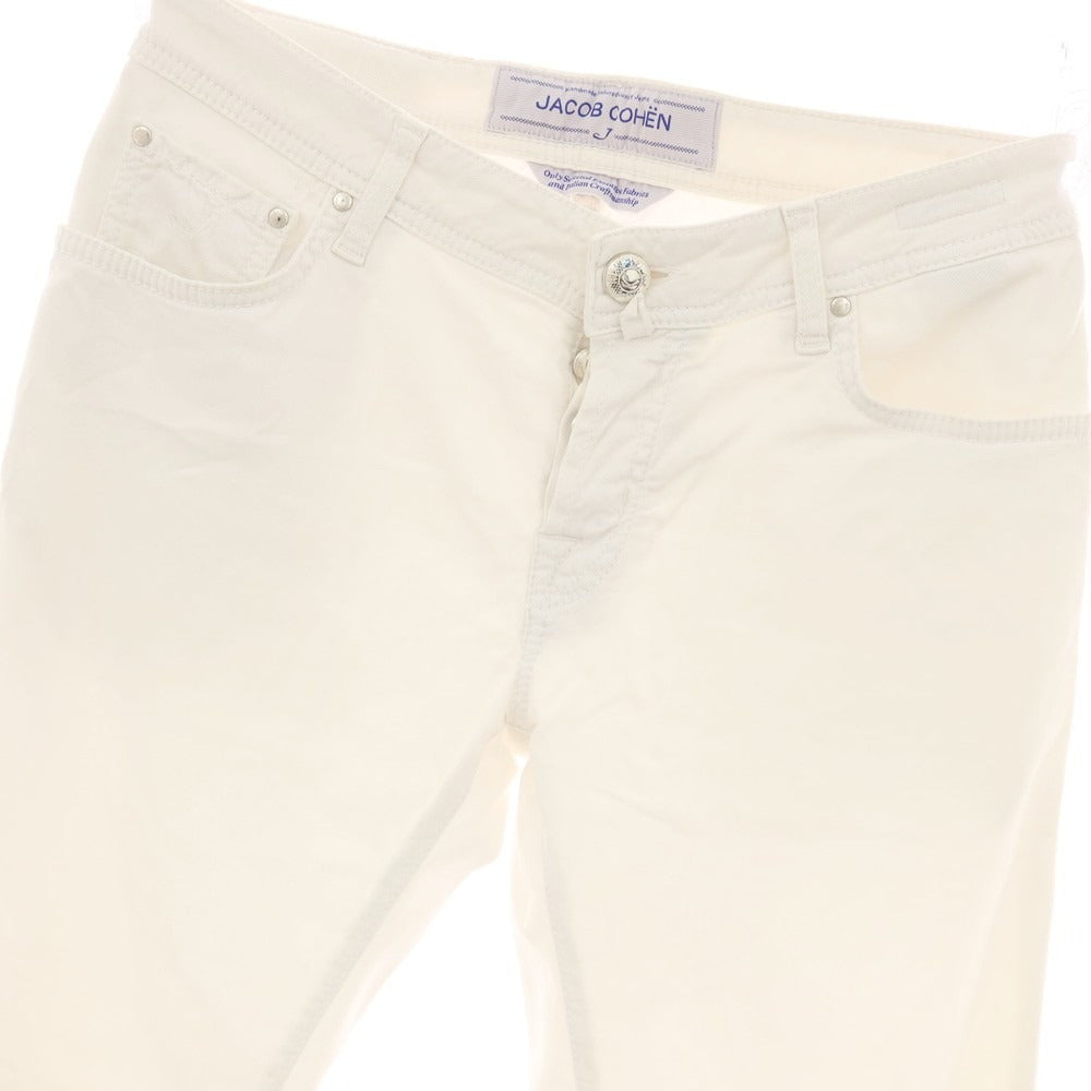 【中古】ヤコブコーエン JACOB COHEN J622 SLIM COMF- ストレッチ コットンリヨセル 5ポケットパンツ ホワイト【サイズ31】【 状態ランクC 】【 メンズ 】