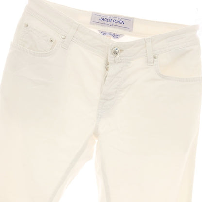 【中古】ヤコブコーエン JACOB COHEN J622 SLIM COMF- ストレッチ コットンリヨセル 5ポケットパンツ ホワイト【サイズ31】【 状態ランクC 】【 メンズ 】