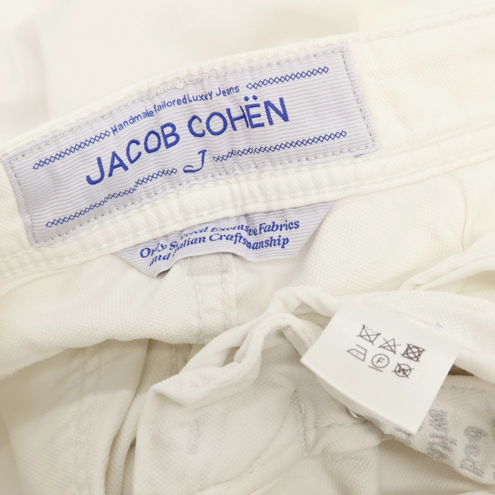 【中古】ヤコブコーエン JACOB COHEN J622 SLIM COMF- ストレッチ コットンリヨセル 5ポケットパンツ ホワイト【サイズ31】【 状態ランクC 】【 メンズ 】