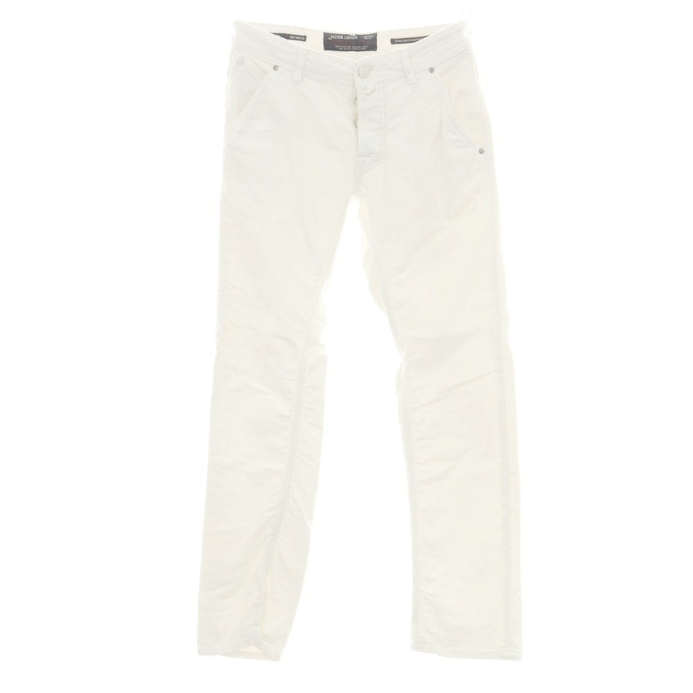 【中古】ヤコブコーエン JACOB COHEN J613 COMFORT ストレッチ 5ポケットパンツ ホワイト【 30 】【 状態ランクC 】【 メンズ 】