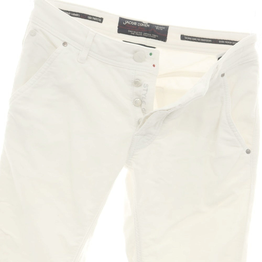 【中古】ヤコブコーエン JACOB COHEN J613 COMFORT ストレッチ 5ポケットパンツ ホワイト【 30 】【 状態ランクC 】【 メンズ 】