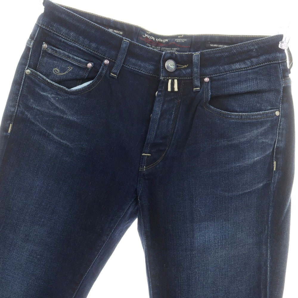 【中古】ヤコブコーエン JACOB COHEN BUDDY COMFORT ストレッチ デニムパンツ ジーンズ ネイビー【 32 】【 状態ランクB 】【 メンズ 】