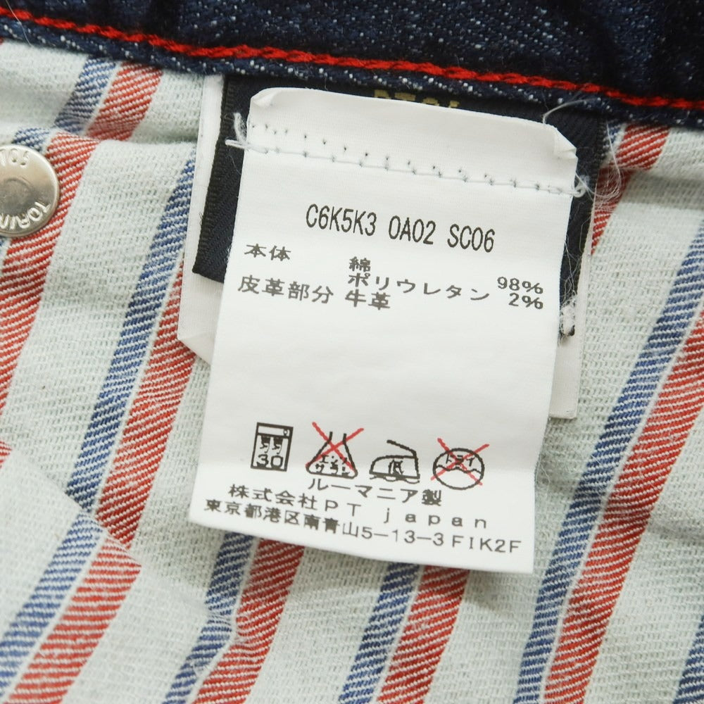 【中古】ピーティーゼロチンクエ PT05 ストレッチ コットン ジーンズ デニムパンツ ネイビー【 30 】【 状態ランクB 】【 メンズ 】