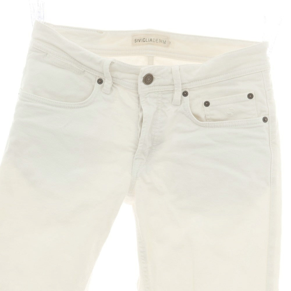 【中古】シビリア SIVIGLIA ストレッチ コットン ジーンズ デニムパンツ ホワイト【 31 】【 状態ランクB 】【 メンズ 】