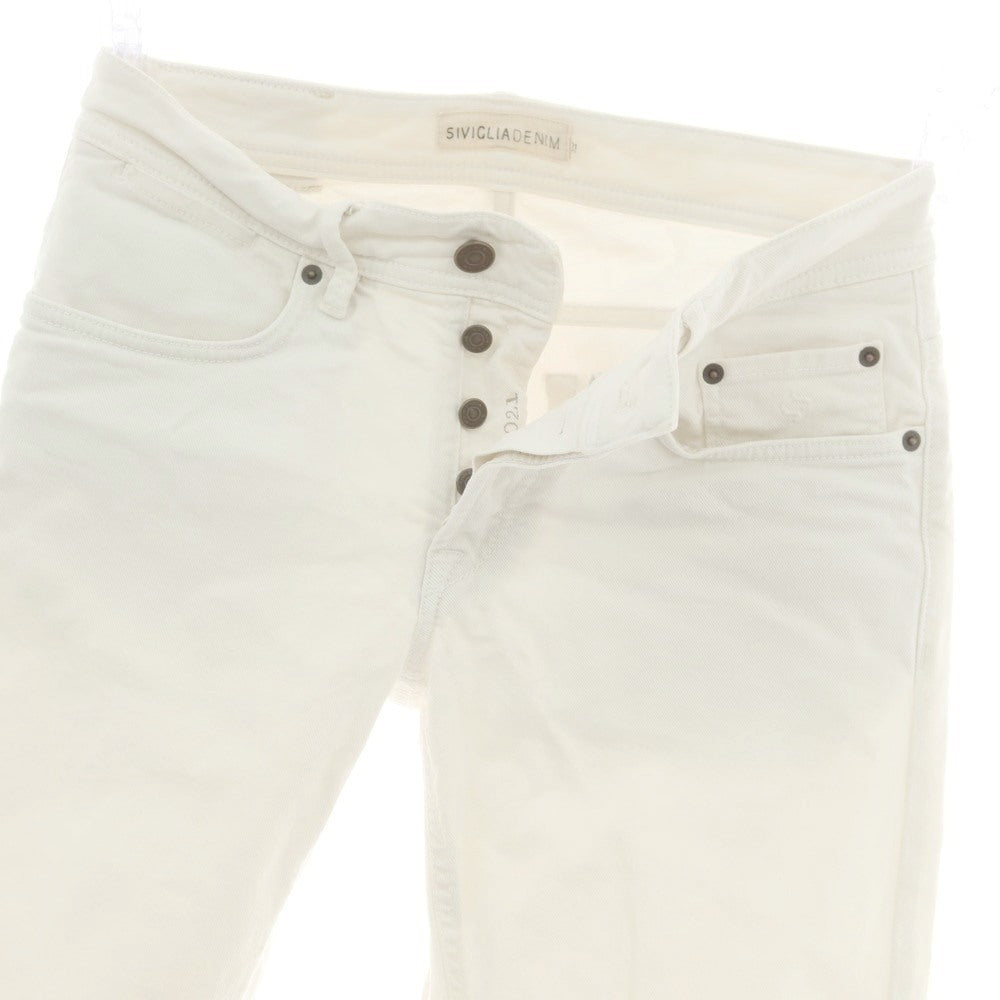 【中古】シビリア SIVIGLIA ストレッチ コットン ジーンズ デニムパンツ ホワイト【 31 】【 状態ランクB 】【 メンズ 】