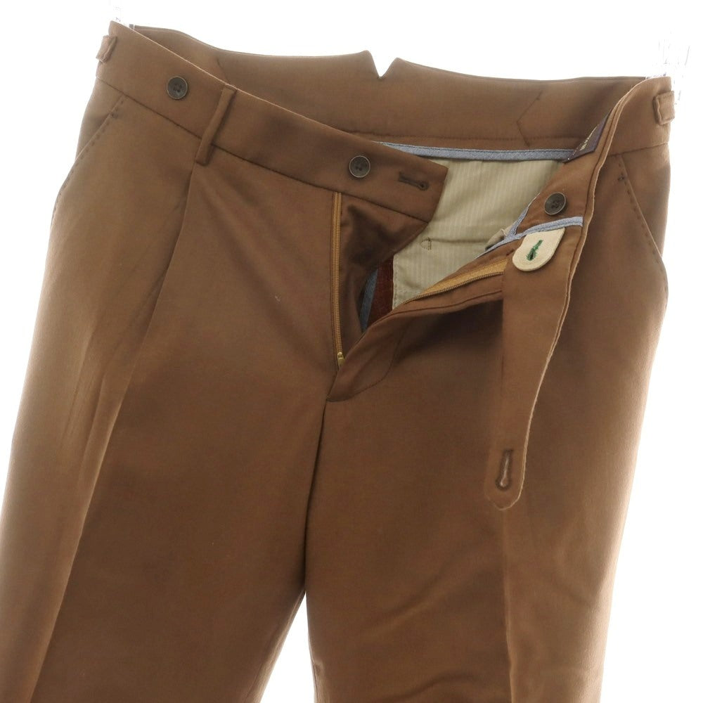 【中古】ベルウィッチ BERWICH ウール ドレススラックスパンツ ブラウン【 46 】【 状態ランクB 】【 メンズ 】