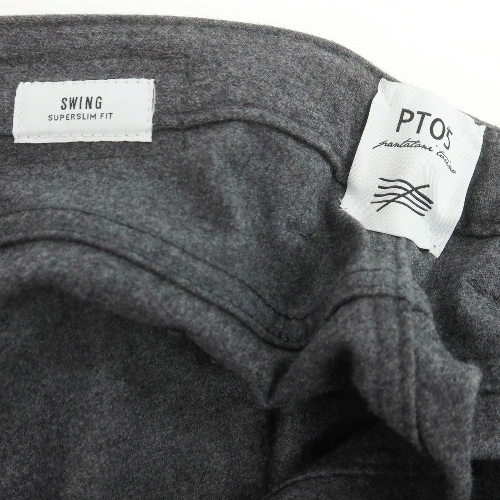 【中古】ピーティーゼロチンクエ PT05 SWING ストレッチ ウール 5ポケットパンツ グレー【 34 】【 状態ランクA 】【 メンズ 】