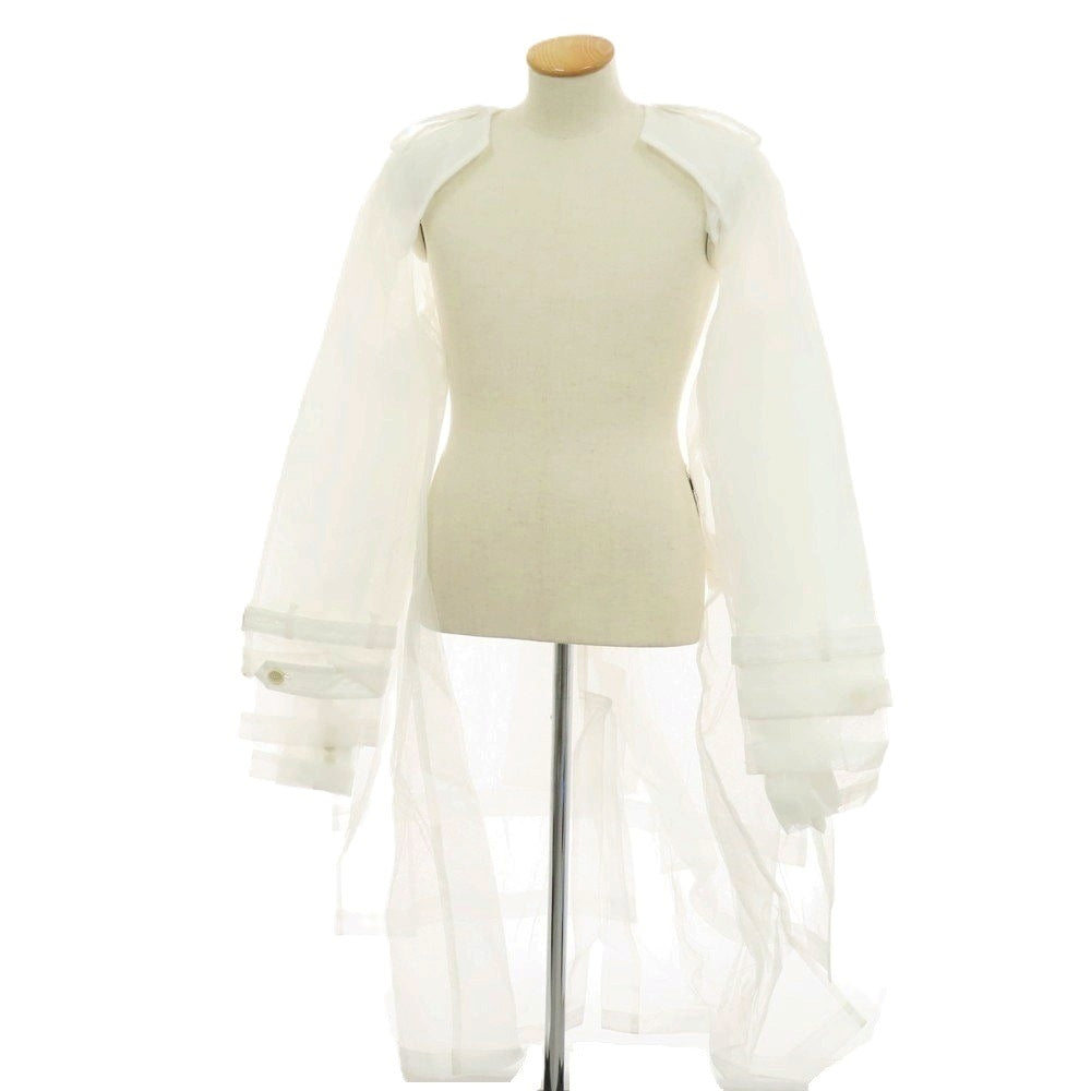 【中古】【未使用】コムデギャルソンオムプリュス COMME des GARCONS HOMME PLUS 2025年春夏 ナイロン チュール コート ホワイト【サイズS】【 状態ランクS 】【 メンズ 】 [EPD]