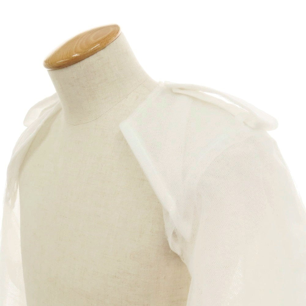 【中古】【未使用】コムデギャルソンオムプリュス COMME des GARCONS HOMME PLUS 2025年春夏 ナイロン チュール コート ホワイト【サイズS】【 状態ランクS 】【 メンズ 】 [EPD]