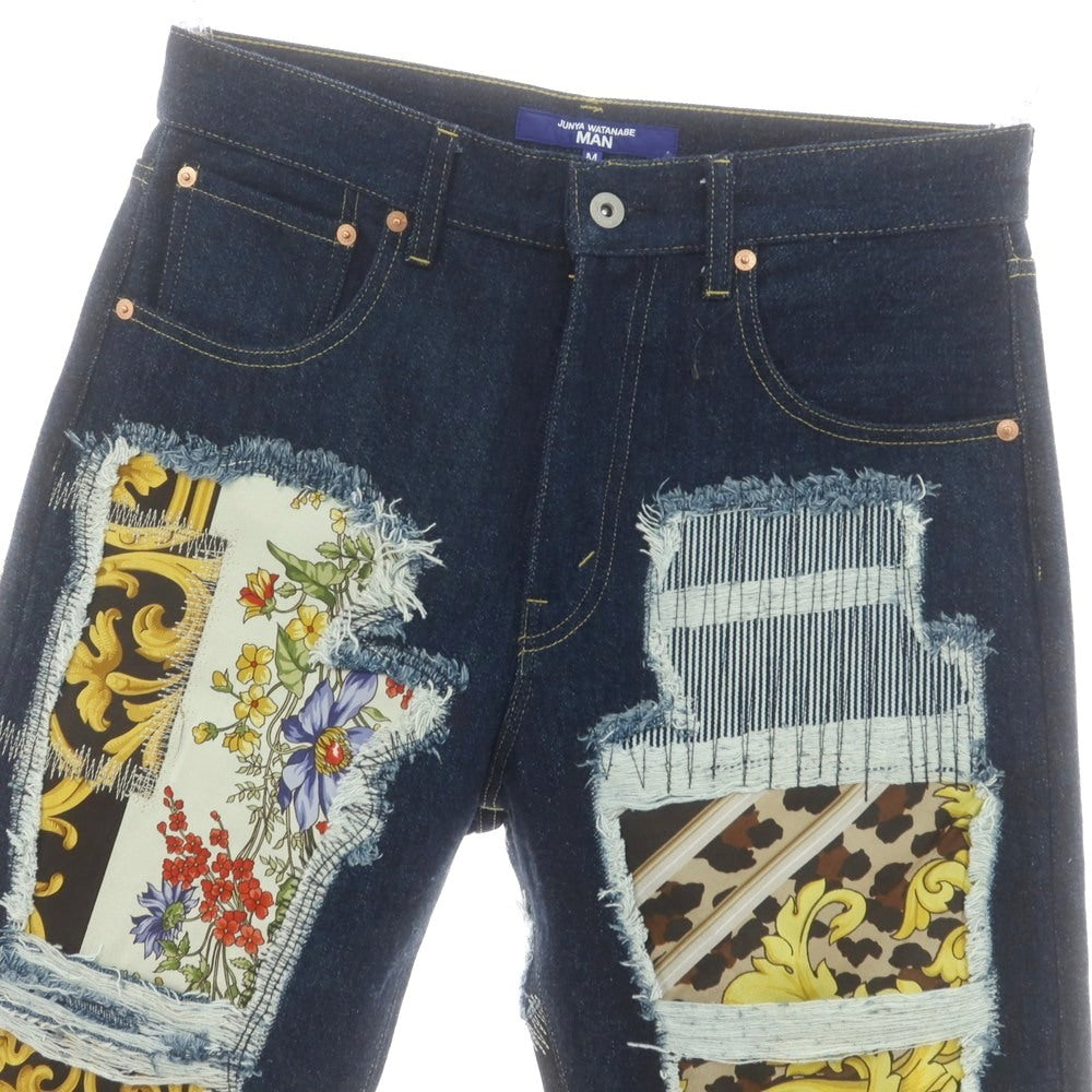 【中古】ジュンヤワタナベ マン JUNYA WATANABE MAN 2025年春夏 コットン ジーンズ デニムパンツ ネイビー【サイズM】【 状態ランクA 】【 メンズ 】 [CPD]