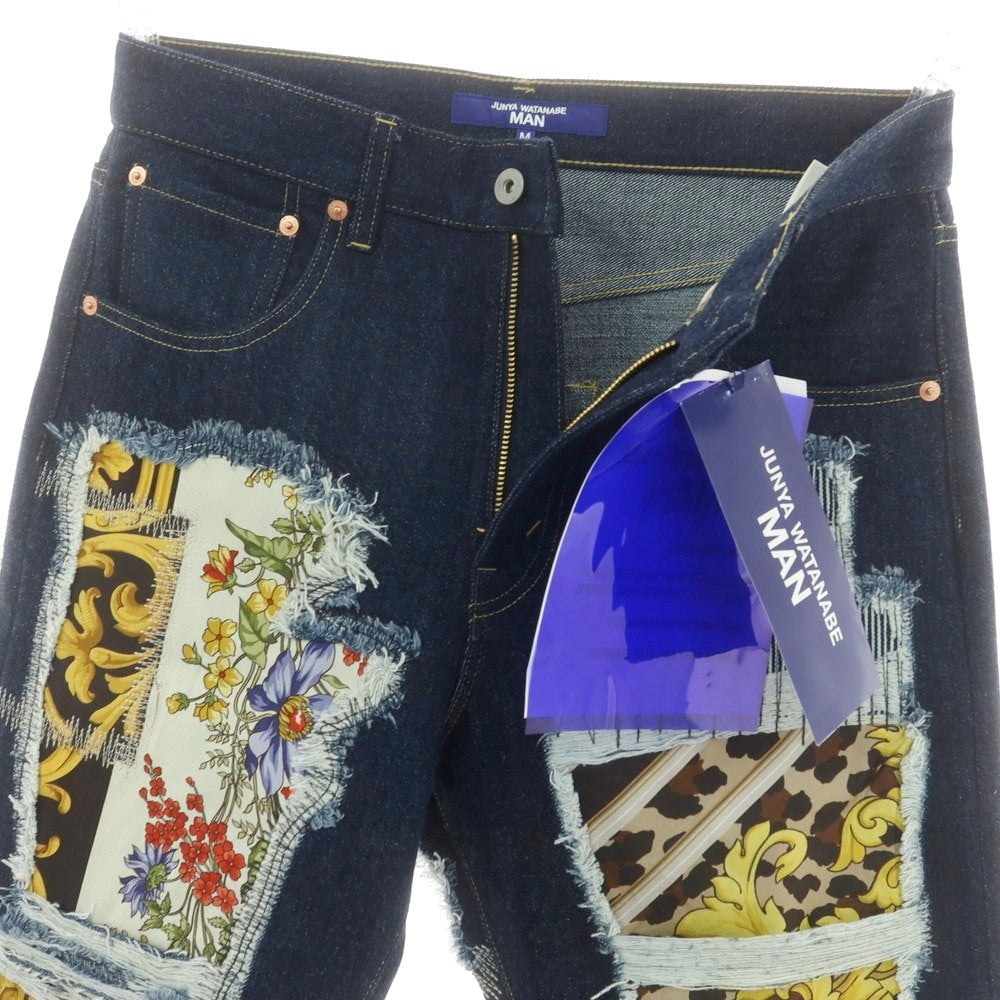 【中古】ジュンヤワタナベ マン JUNYA WATANABE MAN 2025年春夏 コットン ジーンズ デニムパンツ ネイビー【サイズM】【 状態ランクA 】【 メンズ 】 [CPD]