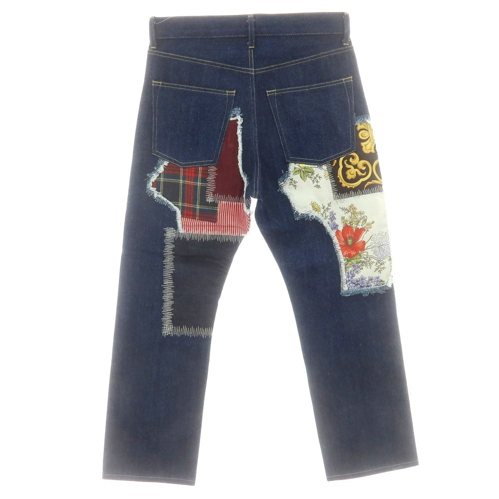 【中古】ジュンヤワタナベ マン JUNYA WATANABE MAN 2025年春夏 コットン ジーンズ デニムパンツ ネイビー【サイズM】【 状態ランクA 】【 メンズ 】 [CPD]