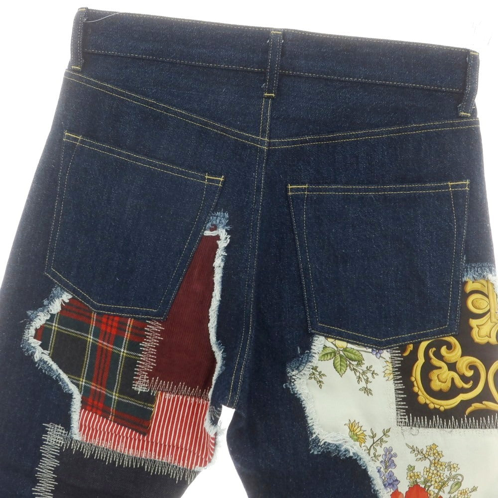 【中古】ジュンヤワタナベ マン JUNYA WATANABE MAN 2025年春夏 コットン ジーンズ デニムパンツ ネイビー【サイズM】【 状態ランクA 】【 メンズ 】 [CPD]