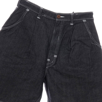 【中古】ジュンヤワタナベ マン JUNYA WATANABE MAN 2025年春夏 ナイロンコットン デニム ショートパンツ ブラックネイビー系【 XS 】【 状態ランクA 】【 メンズ 】[APD]