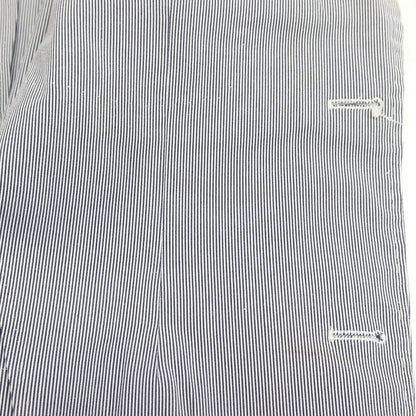 【中古】グジ guji ストレッチ コットン ストライプ 3つボタンスーツ ブルーxホワイト【サイズ44】【 状態ランクB 】【 メンズ 】