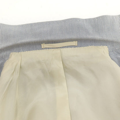 【中古】グジ guji ストレッチ コットン ストライプ 3つボタンスーツ ブルーxホワイト【サイズ44】【 状態ランクB 】【 メンズ 】