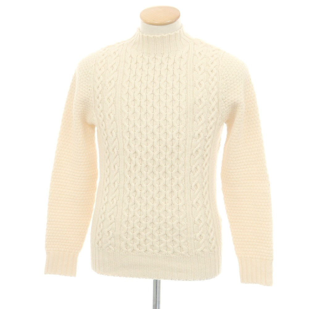 【中古】ドルモア DRUMOHR ウール モックネック プルオーバーニット アイボリー【 44 】【 状態ランクB 】【 メンズ 】