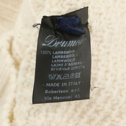 【中古】ドルモア DRUMOHR ウール モックネック プルオーバーニット アイボリー【 44 】【 状態ランクB 】【 メンズ 】