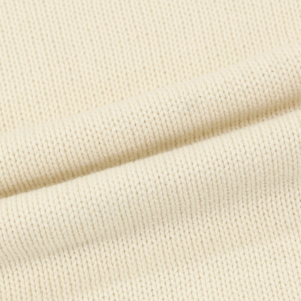 【中古】キューキューイチ 991 カシミヤ混コットン プルオーバーニット オフホワイト【 46 】【 状態ランクB 】【 メンズ 】