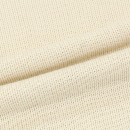 【中古】キューキューイチ 991 カシミヤ混コットン プルオーバーニット オフホワイト【 46 】【 状態ランクB 】【 メンズ 】