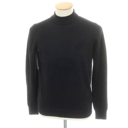 【中古】グランサッソ GRAN SASSO ハイゲージ ウール モックネック プルオーバーニット ブラック【 46 】【 状態ランクB 】【 メンズ 】