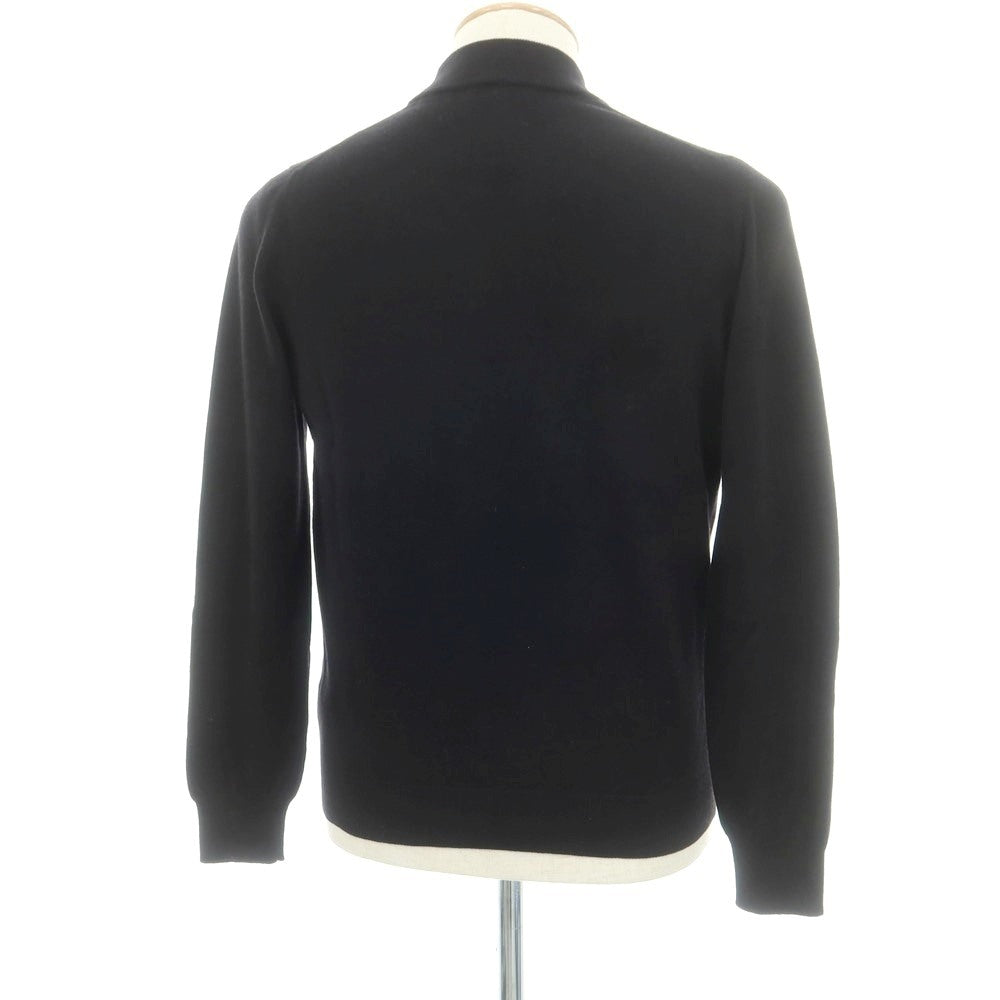 【中古】グランサッソ GRAN SASSO ハイゲージ ウール モックネック プルオーバーニット ブラック【 46 】【 状態ランクB 】【 メンズ 】