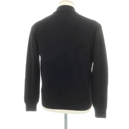 【中古】グランサッソ GRAN SASSO ハイゲージ ウール モックネック プルオーバーニット ブラック【 46 】【 状態ランクB 】【 メンズ 】