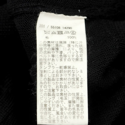 【中古】グランサッソ GRAN SASSO ハイゲージ ウール モックネック プルオーバーニット ブラック【 46 】【 状態ランクB 】【 メンズ 】