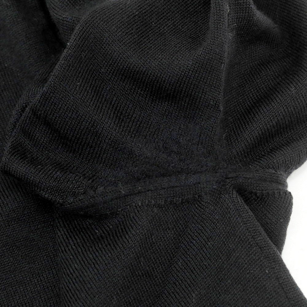 【中古】グランサッソ GRAN SASSO ハイゲージ ウール モックネック プルオーバーニット ブラック【 46 】【 状態ランクB 】【 メンズ 】