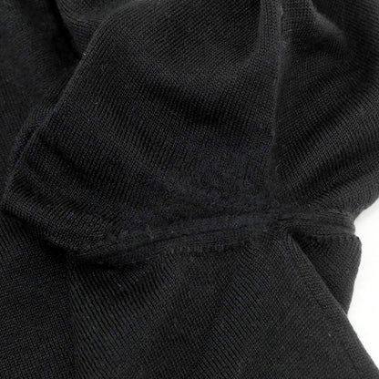 【中古】グランサッソ GRAN SASSO ハイゲージ ウール モックネック プルオーバーニット ブラック【 46 】【 状態ランクB 】【 メンズ 】