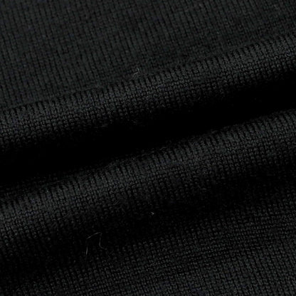 【中古】グランサッソ GRAN SASSO ハイゲージ ウール タートルネック プルオーバーニット ブラック【 44 】【 状態ランクB 】【 メンズ 】