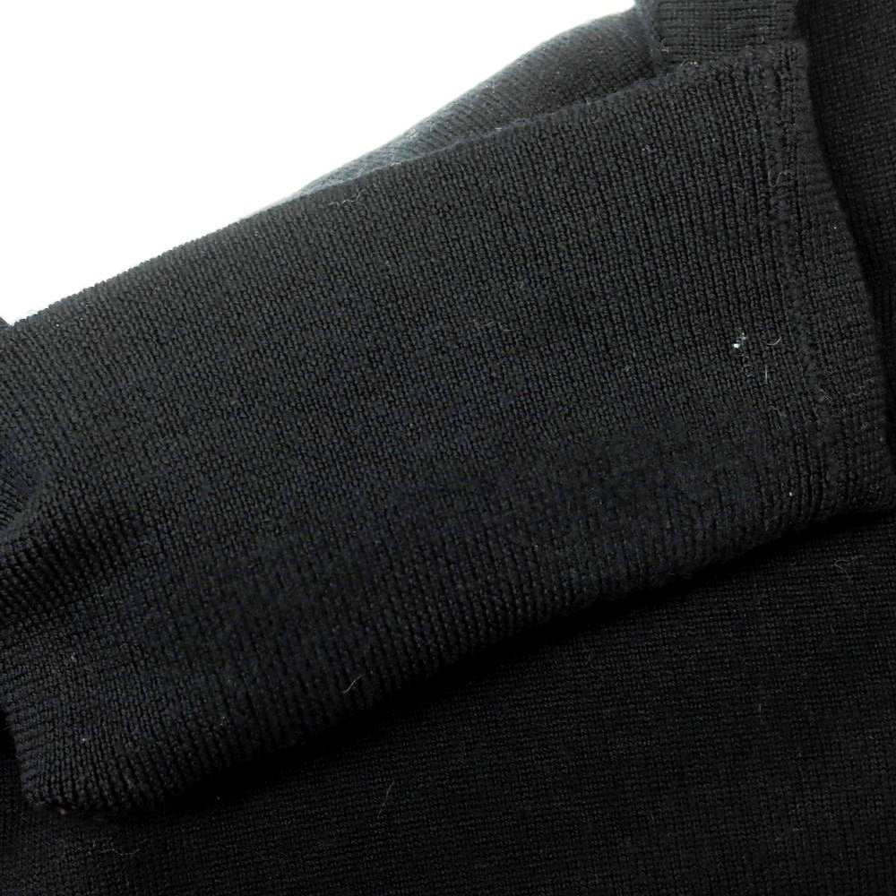 【中古】グランサッソ GRAN SASSO ハイゲージ ウール タートルネック プルオーバーニット ブラック【 44 】【 状態ランクB 】【 メンズ 】