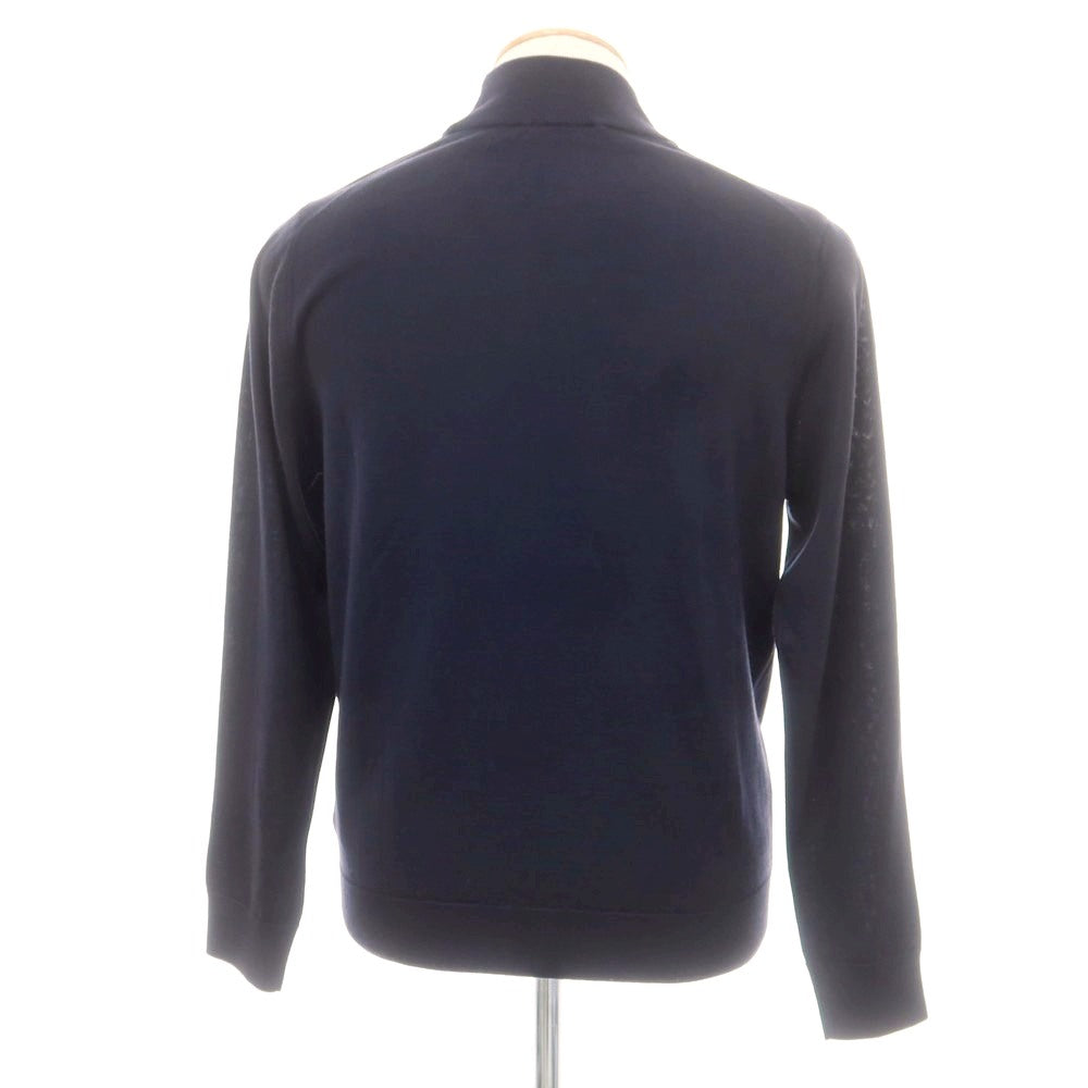 【中古】ジム gim ハイゲージ ウール モックネック プルオーバーニット ネイビー【 S 】【 状態ランクA 】【 メンズ 】