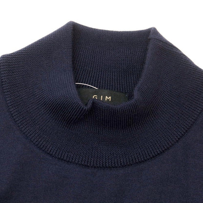【中古】ジム gim ハイゲージ ウール モックネック プルオーバーニット ネイビー【 S 】【 状態ランクA 】【 メンズ 】