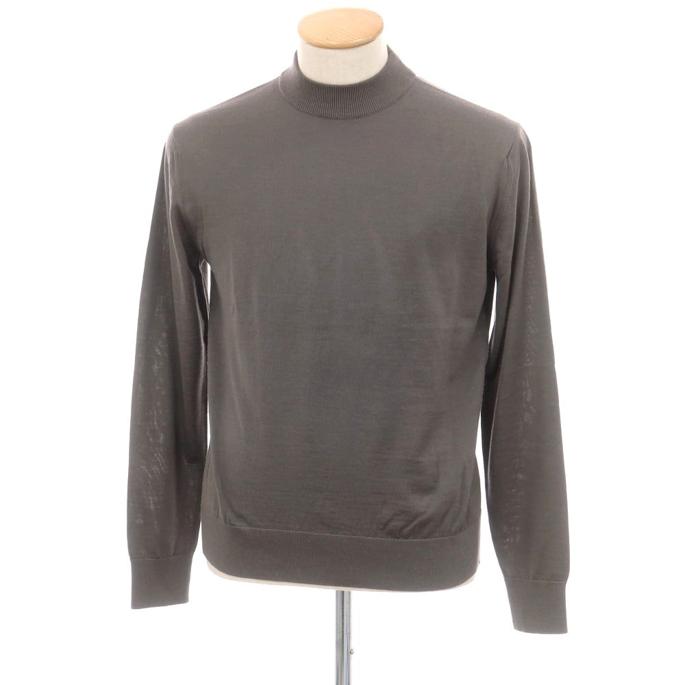 【中古】ノミアモ nomiamo ハイゲージ ウール モックネック プルオーバーニット トープ系【 XS 】【 状態ランクB 】【 メンズ 】