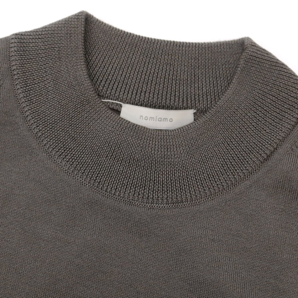 【中古】ノミアモ nomiamo ハイゲージ ウール モックネック プルオーバーニット トープ系【 XS 】【 状態ランクB 】【 メンズ 】