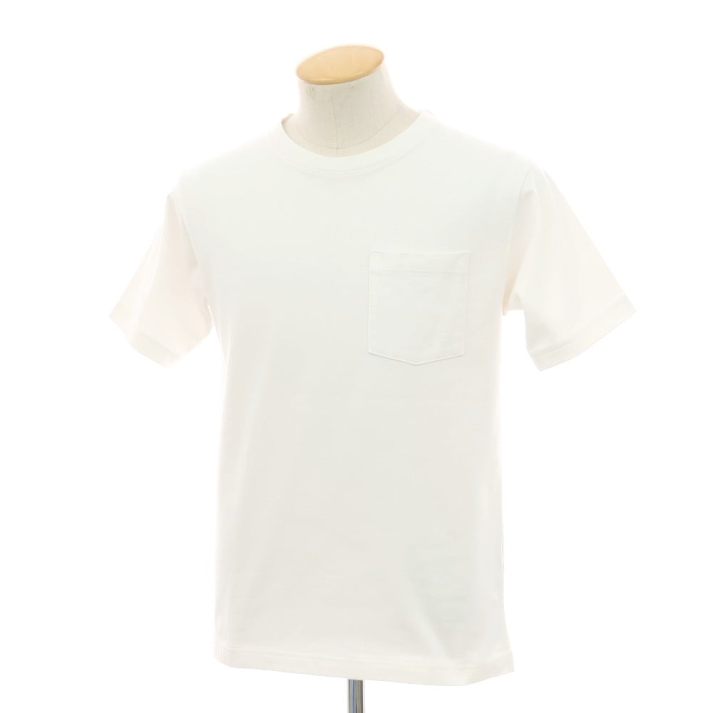 【中古】ザソール THE SOLE ヘビーオンス コットン クルーネック ポケット 半袖Ｔシャツ ホワイト【 XS 】【 状態ランクB 】【 メンズ 】[APD]