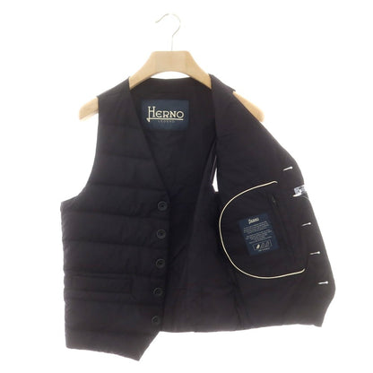 【中古】ヘルノ Herno ナイロン カジュアル系ジレ ブラック【 44 】【 状態ランクB 】【 メンズ 】