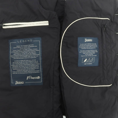 【中古】ヘルノ Herno ナイロン カジュアル系ジレ ブラック【 44 】【 状態ランクB 】【 メンズ 】