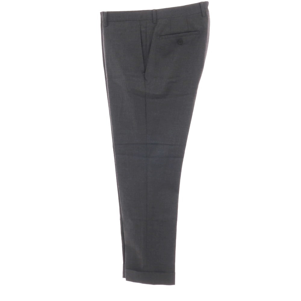 【中古】ユニバーサルランゲージ UNIVERSAL LANGUAGE 21 Micron ウール 3つボタンスーツ グレー【サイズ上175cm-4Drop/下3L】【 状態ランクB 】【 メンズ 】