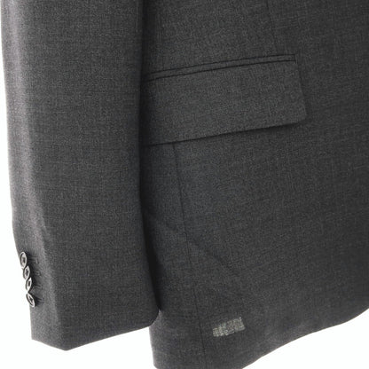 【中古】ユニバーサルランゲージ UNIVERSAL LANGUAGE 21 Micron ウール 3つボタンスーツ グレー【サイズ上175cm-4Drop/下3L】【 状態ランクB 】【 メンズ 】